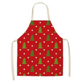 Christmas Style Apron Stain-resistant Sleeveless Apron